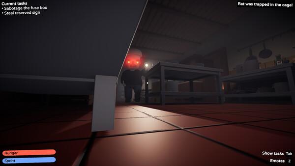 Announcement trailer frame — rat sneaking through the kitchen